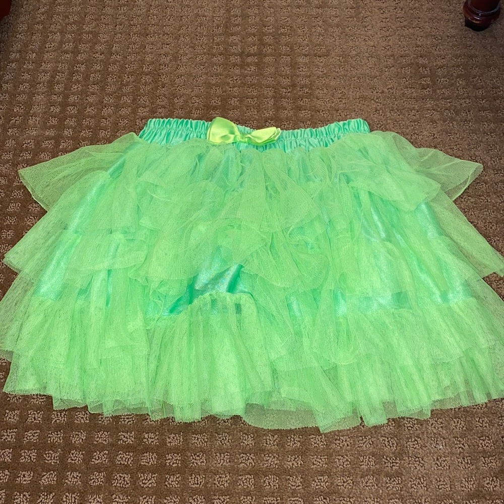 Lime Green Tutu Skirt Size OS